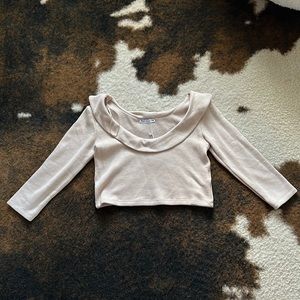 ZARA On/Off shoulder crop top